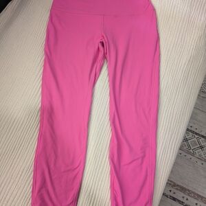 lululemon athletica Hot Pink Ribbed Leggings